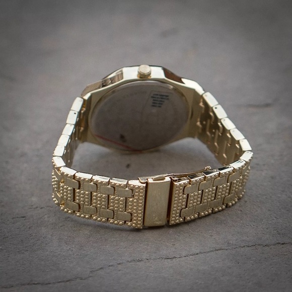 Iced Out Big Face Presidential Mens Hip Hop Watch - Picture 3 of 5